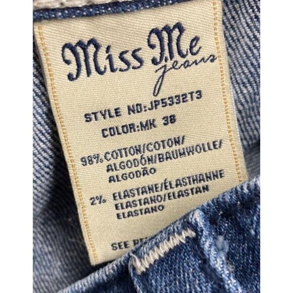 Miss Me Womens Mid-Rise Straight Leg Denim Jeans Size 31 - Picture 6 of 6